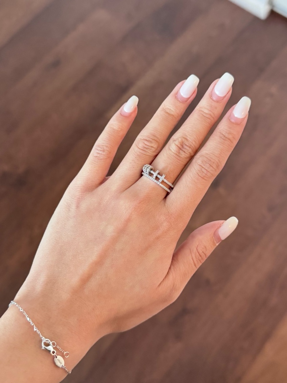 APM Monaco Ring With Sliding Hoops